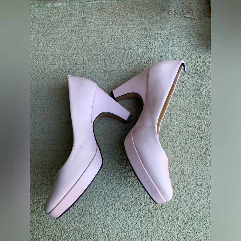 💗 DR LIZA Shirley Pink Pump Heels Orthopaedic Comfort Leather Size 9 like new - Picture 8 of 16